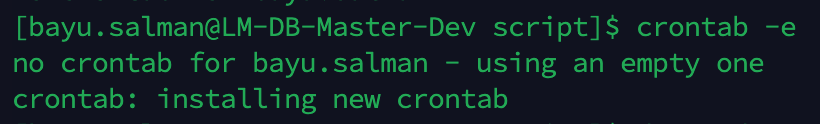 crontab