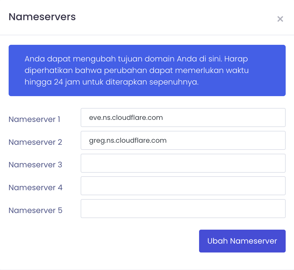 Rumahweb domain nameserver